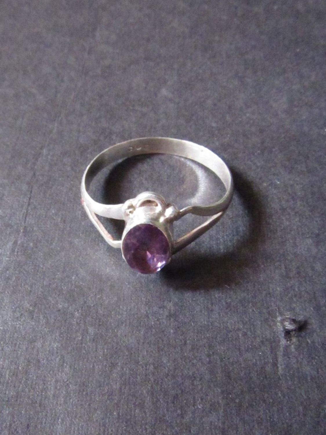 Faceted Amethyst Ring, <span Style=