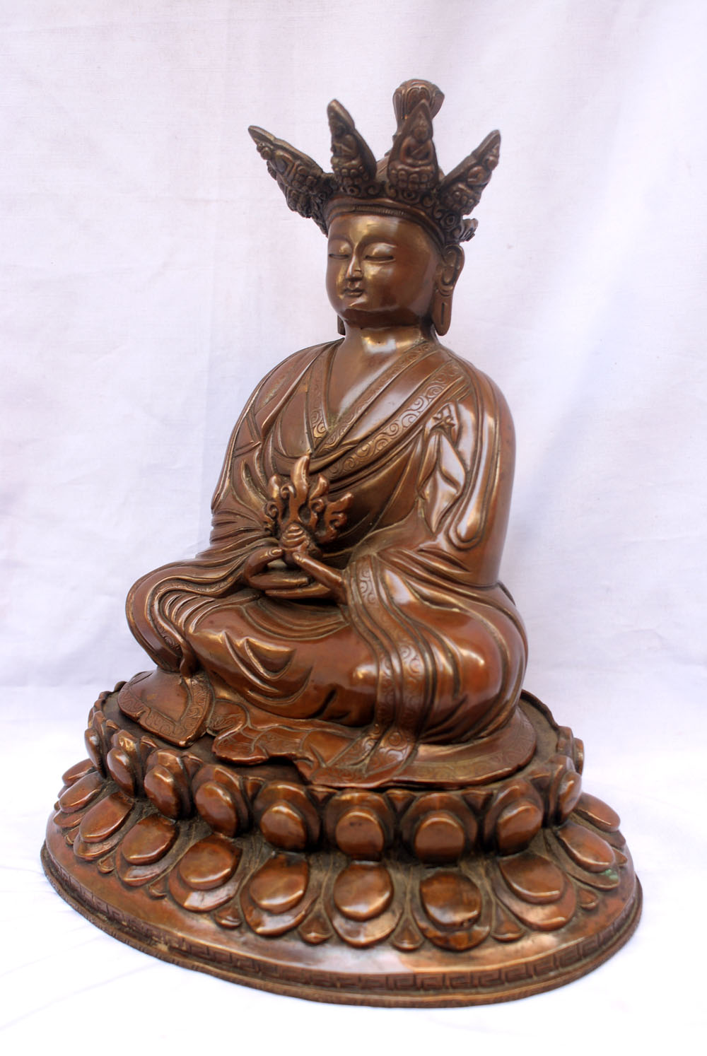 Gampopa Statue, chocolate Oxidize, sold