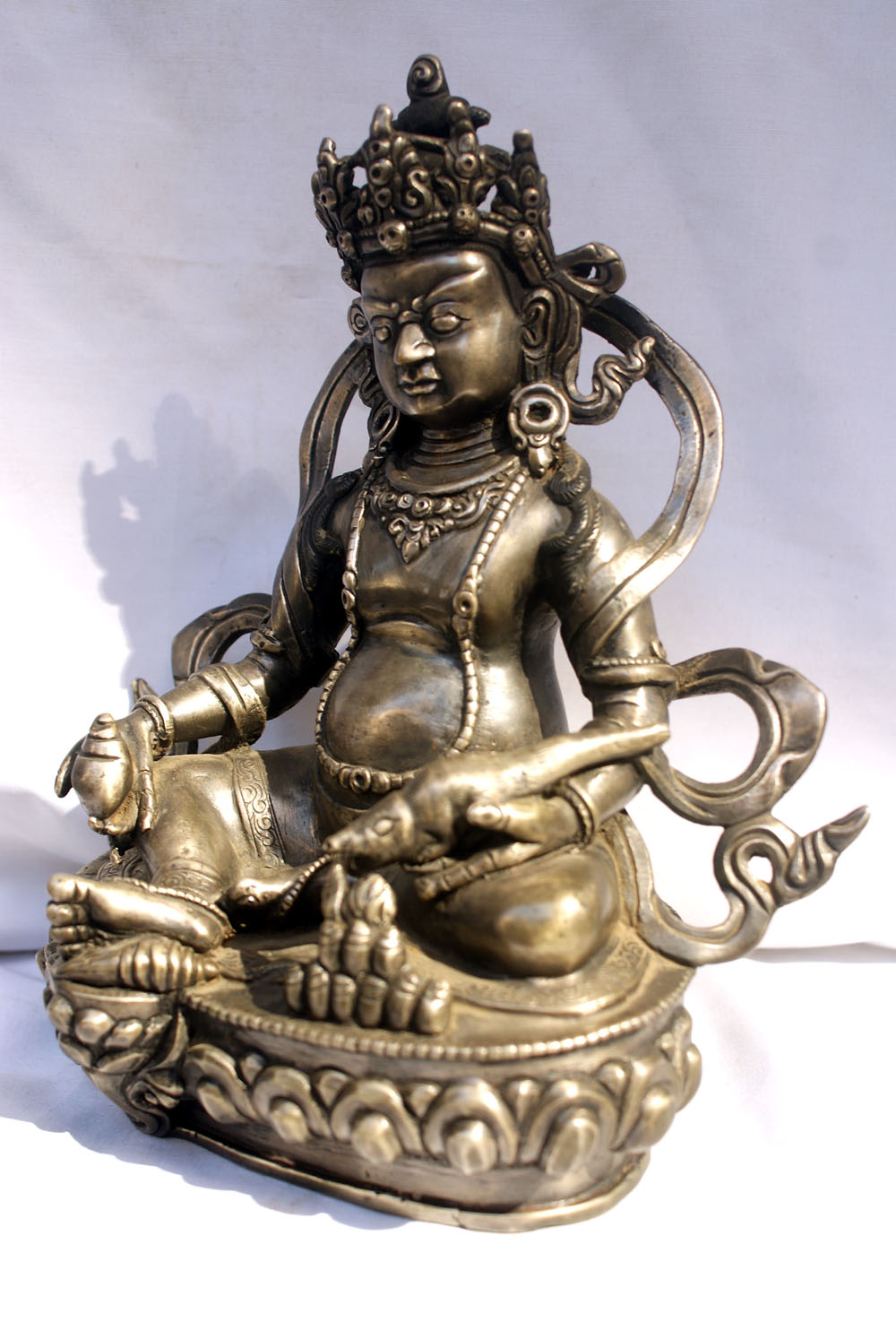 Yellow Jambhala Statue, <span Style=