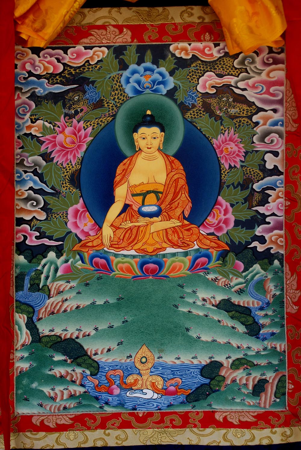 Shakyamuni Buddha Thangka, <span Style=