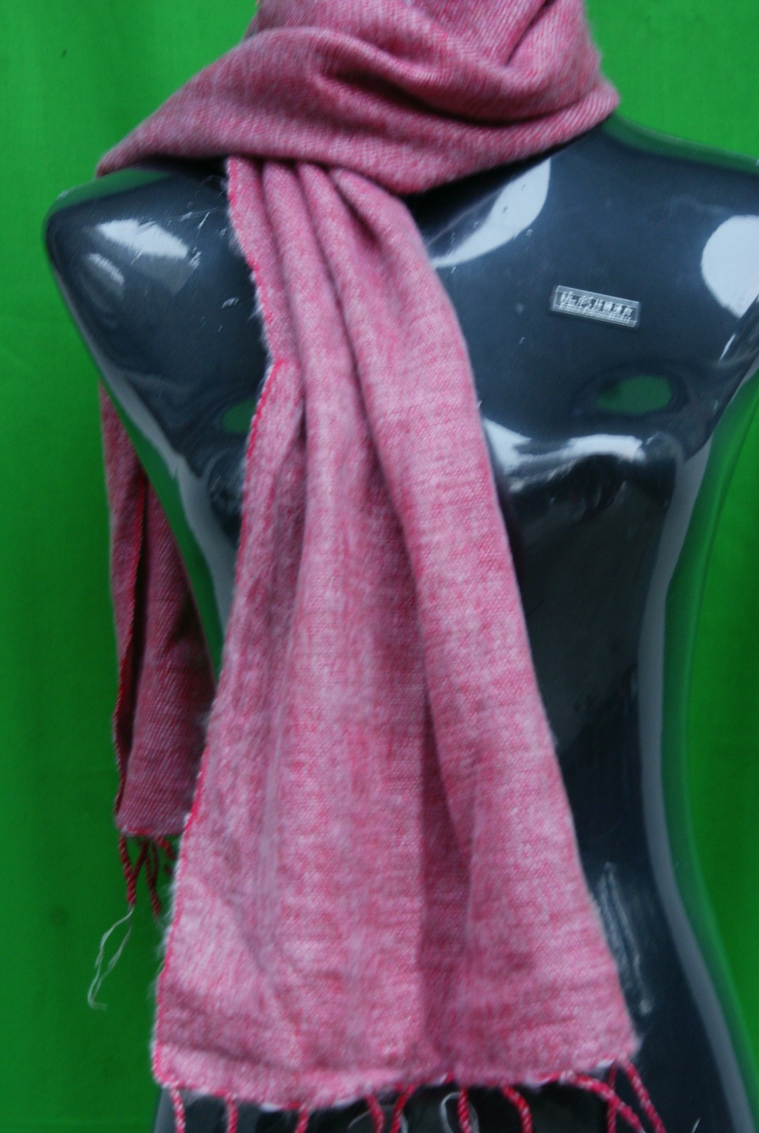 Yak Wool Muffler, Nepali Acrylic Hand Loom Muffler, pink