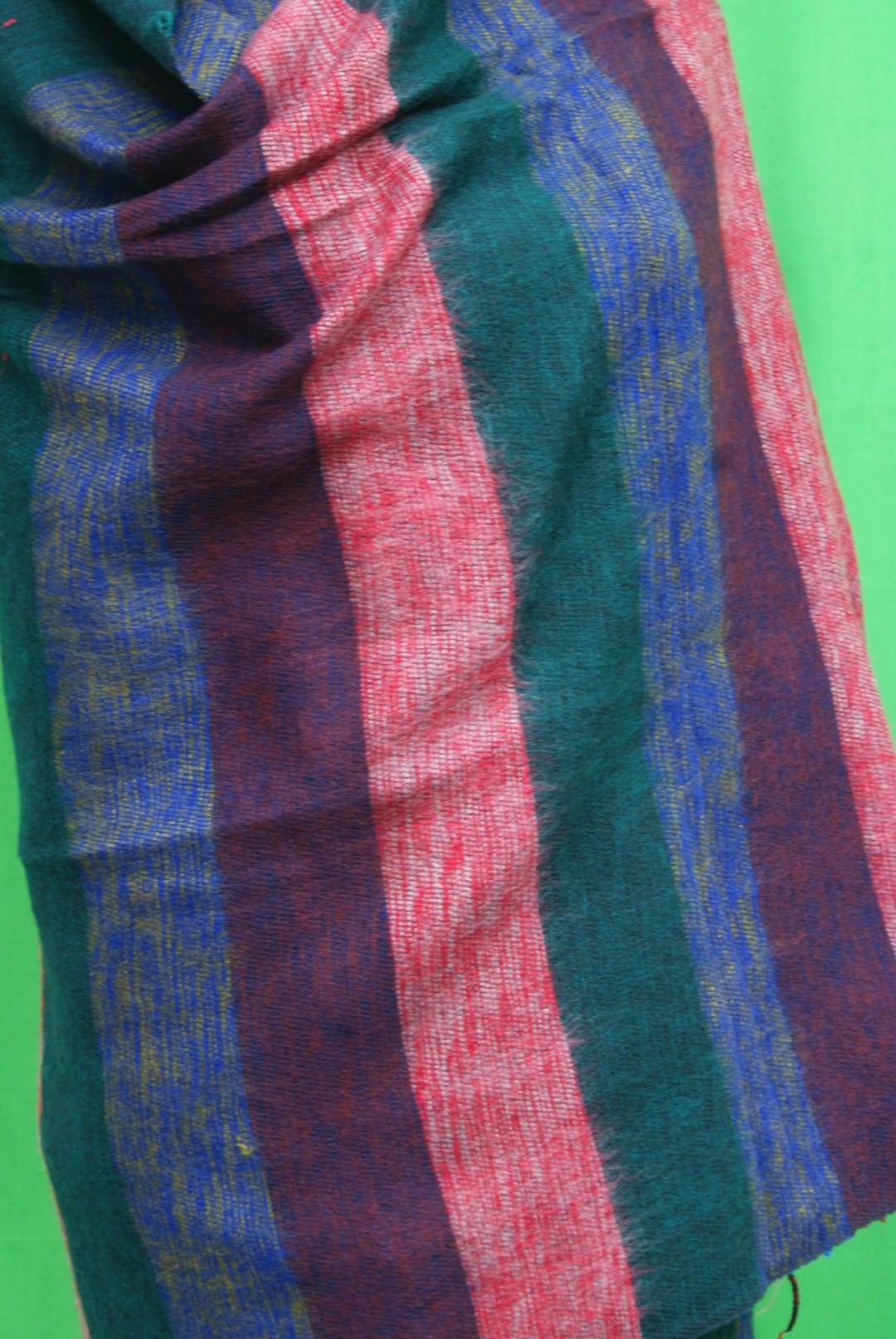 Yak Wool Shawl, Nepali Acrylic Hand Loom Shawl, In Large Strip