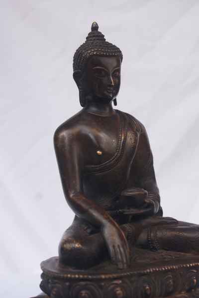 Shakyamuni Buddha Statue, [chocolate Oxidize], [sold]