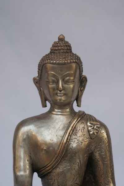 Shakyamuni Buddha Statue, [full Silver Plated], [sold]