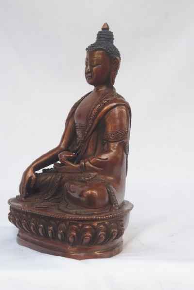 Shakyamuni Buddha Statue, [chocolate Oxidize], [old Post], [remakable]