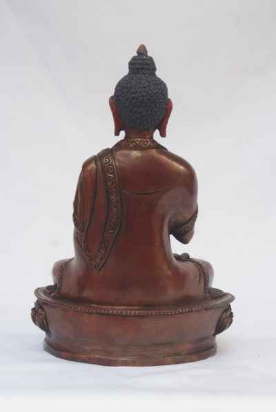 Virochana Buddha Statue, [chocolate Oxidize], [old Post], [remakable]