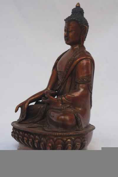 Ratnasambhava Statue, [chocolate Oxidize], [old Post], [remakable]