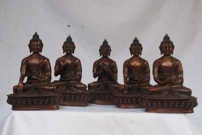 Dhyani Buddha Statue, [chocolate Oxidize], [old Post], [remakable]
