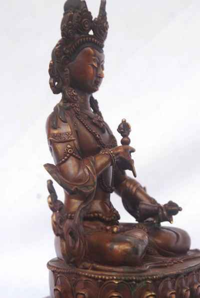 Buddhist Statue Of Vajrasattva, [chocolate Color Oxidation], [sold]