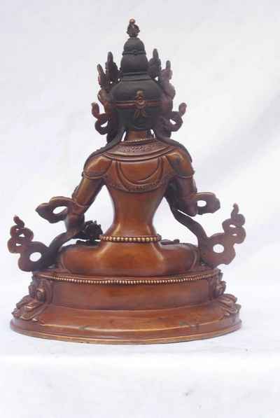 Buddhist Statue Of Vajrasattva, [chocolate Color Oxidation], [sold]