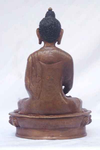 Amitabha Buddha Statue, [chocolate Oxidized]