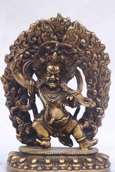 Vajrapani Statue, [bronze], [old Post], [remakable]