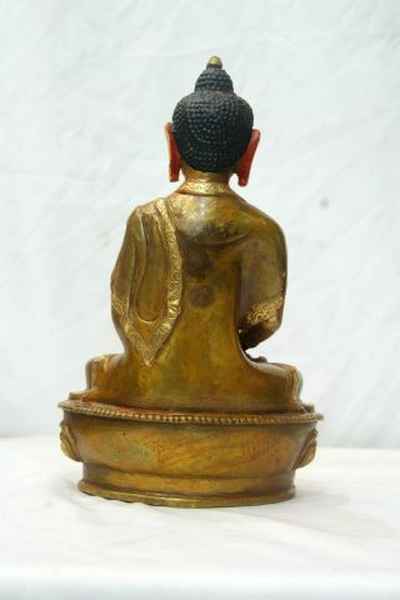 [best Price], Amitabha Buddha Statue, [partly Gold Plated], [painted Face], For A Gift, Altars And Buddhist Ritual