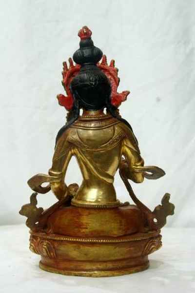 [best Price], Buddhist Statue Of Vajrasattva, [partly Gold Plated], [painted Face], For A Gift, Altars And Buddhist Ritual