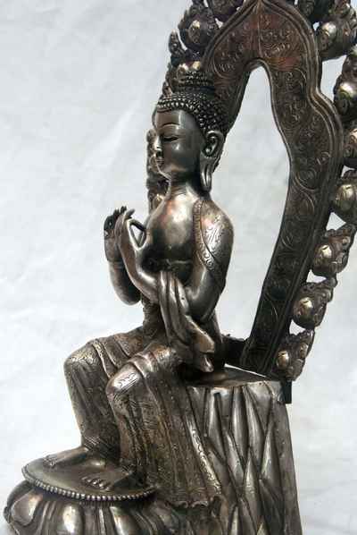 Maitreya Buddha, [full Silver Plated], [sold]