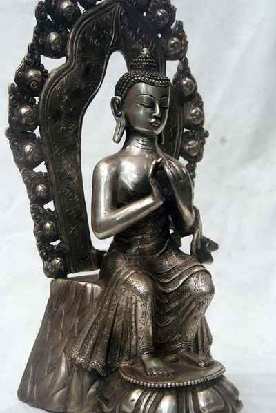 Maitreya Buddha, [full Silver Plated], [sold]