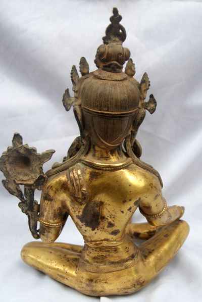 Green Tara, [full Gold Plated], [antique Finishing], [sold]