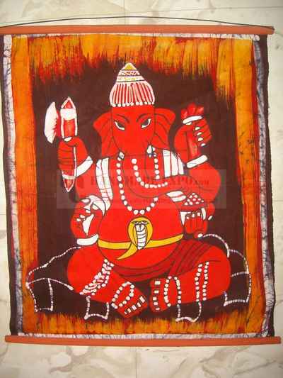 Red Ganesh Batik