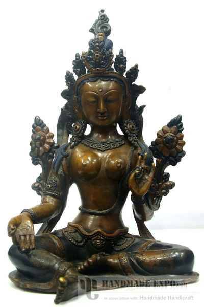 Green Tara, [double Color Finishing], [sold]