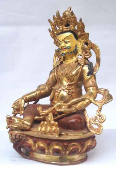 Jambhala, [partly Gold Plated], [painted Face]