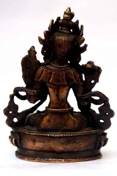 White Tara, [black Oxidized]