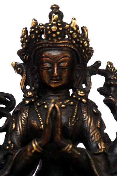 Avalokiteshvara Chenrezig, [black Oxidized]