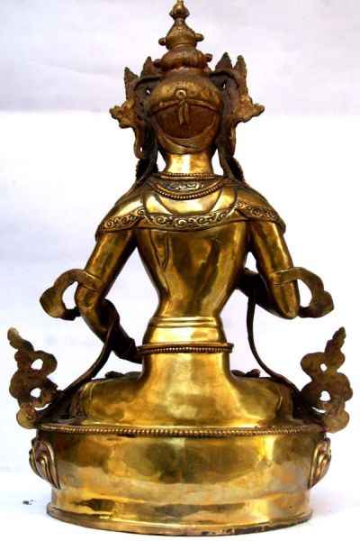 Buddhist Statue Of Vajrasattva, [glossy], [old Post], [remakable]