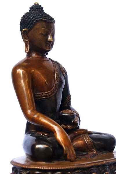 Shakyamuni Buddha, [double Color Oxidation], [old Post], [remakable]