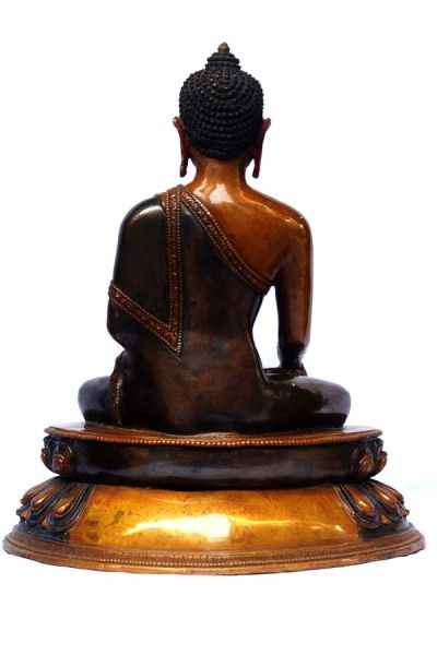 Shakyamuni Buddha, [double Color Oxidation], [old Post], [remakable]