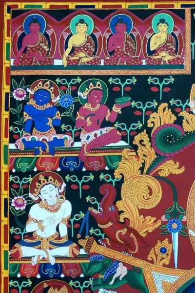 Ratna Sambara Newari Thangka, [old Post], [remakable]