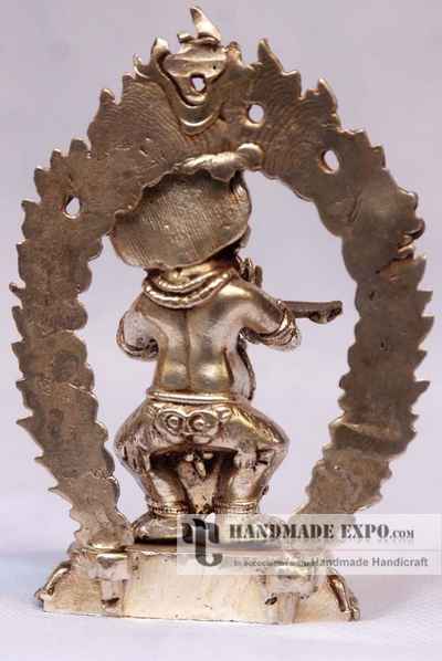 Mahakala Panjaranatha Statue, [full Silver Plated]