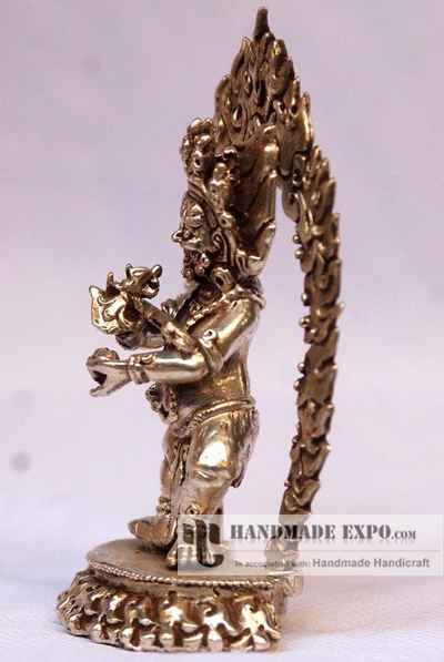 Mahakala Panjaranatha Statue, [full Silver Plated]