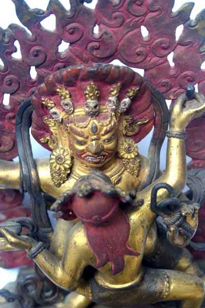 Vajrapani With Consort, [shakti], Yab-yum [partly Gold Plated], [sold]