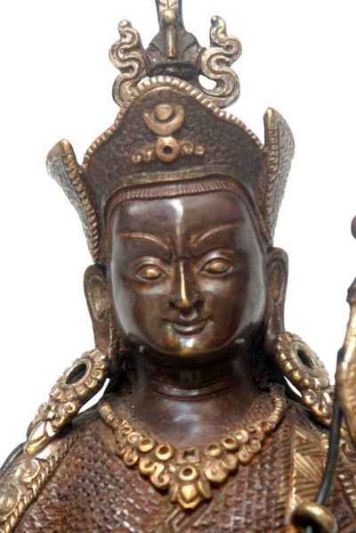 Guru Padmasambhava With Silver Work