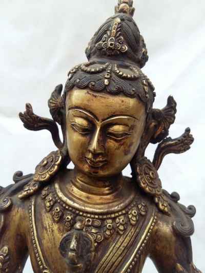 Vajrasattva [full Gold Plated], Antique Finishing, [old Post], [remakable]