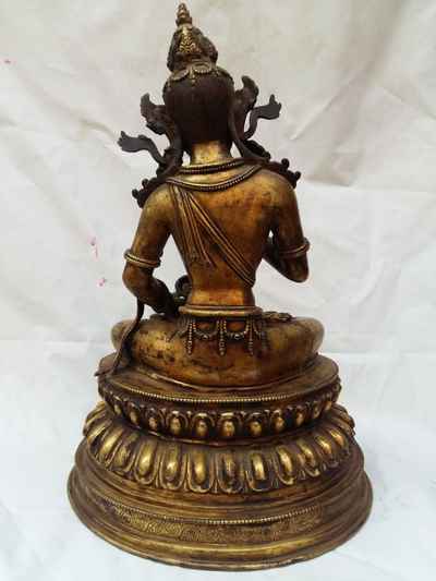 Vajrasattva [full Gold Plated], Antique Finishing, [old Post], [remakable]