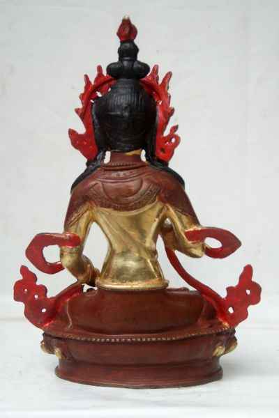 [best Price], Vajrasattva Copper Partly Gold Plated Statue, For A Gift, Altars And Buddhist Ritual
