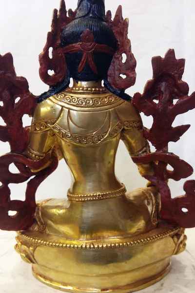 Green Tara Statue Full Gold Plated