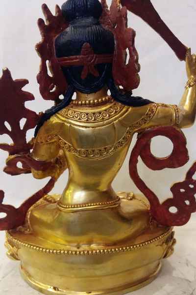 Manjushri Statue Full Gold Plated