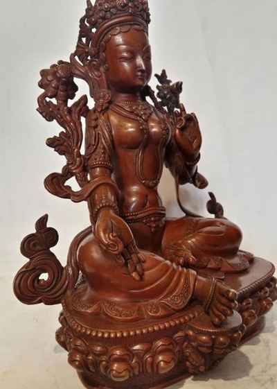 High Quality Green Tara Statue Oxidized