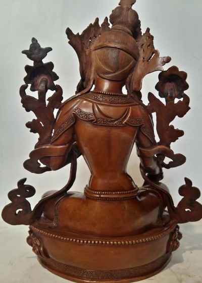 High Quality Green Tara Statue Oxidized