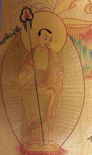 Shakyamuni Buddha Thangka In Real Gold