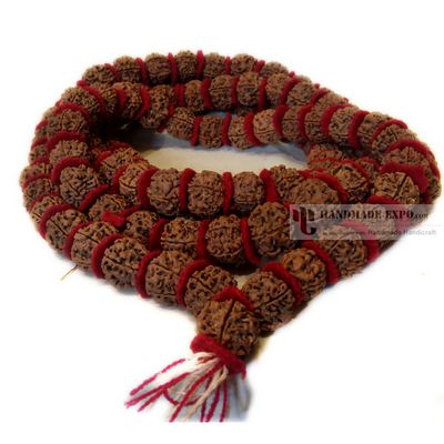 Rudrasha 108 Prayer Beads Mala With Velvet