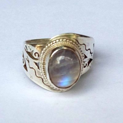 Sterling Silver Ring Moonstone