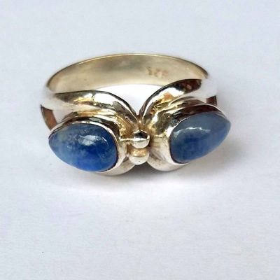 Sterling Silver Ring Rainbow Moonstone