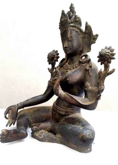 Green Tara Black Antique Finishing