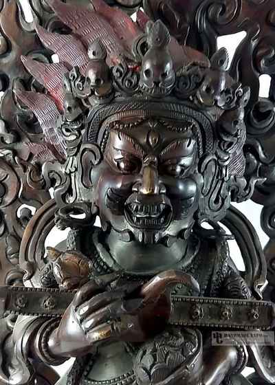 Statue Of Safu Mahakala Panjaranatha- Oxidized