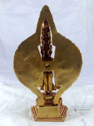 Statue Of 1000 Arms Lokeshvara, Sahasrabhuja Avalokitesvara - [full Gold Plated], [fine Quality]