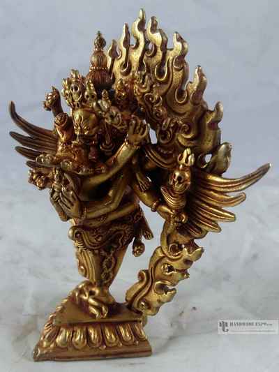 Statue Of Vajrakilaya - Dorje Phurba [phurba]- [full Gold Plated], [fine Quality]
