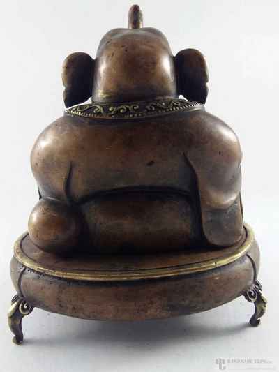 Brass Ganesh Incense Burner With Oil Lap